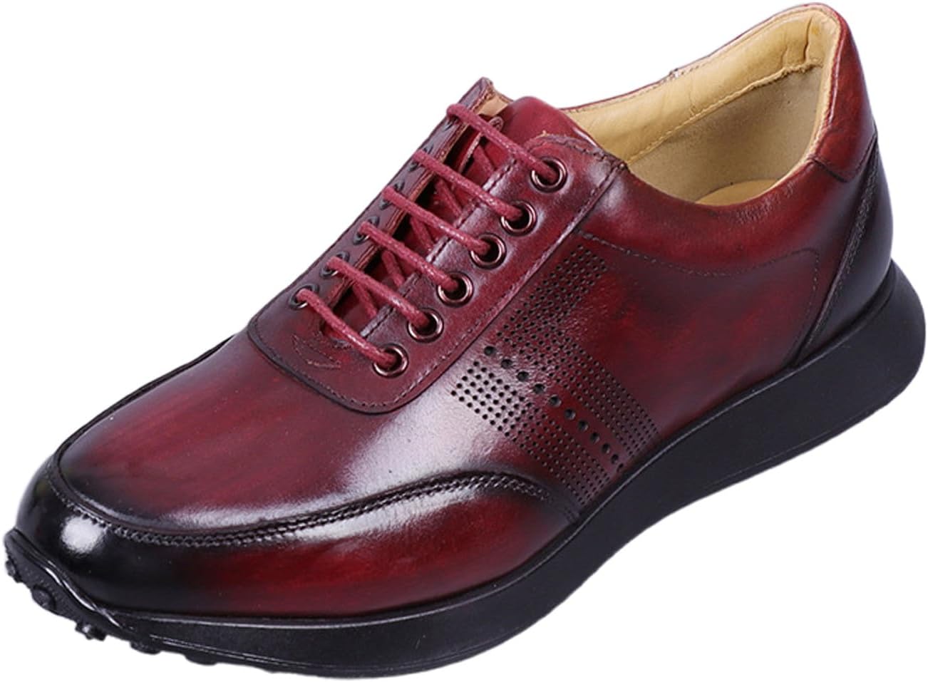 Мужские повседневные кроссовки Santimon из премиальной кожи с шнуровкой, дышащие прогулочные туфли для мужчин, удобные, с противоскользящей подошвой, легкие, для офиса, путешествий и повседневной носки, красный
Мужские повседневные кроссовки Santimon из премиальной кожи с шнуровкой, дышащие прогулочные туфли для мужчин, удобные, с противоскользящей подошвой, легкие, для офиса, путешествий и повседневной носки, красный