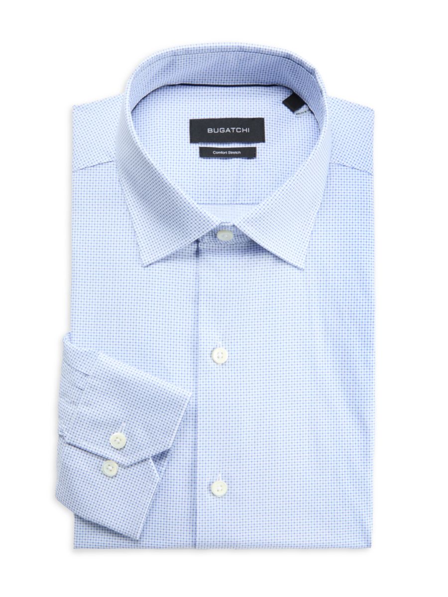 Рубашка-рубашка Arthur Checked Shaped Bugatchi, синий
Рубашка-рубашка Arthur Checked Shaped Bugatchi, синий