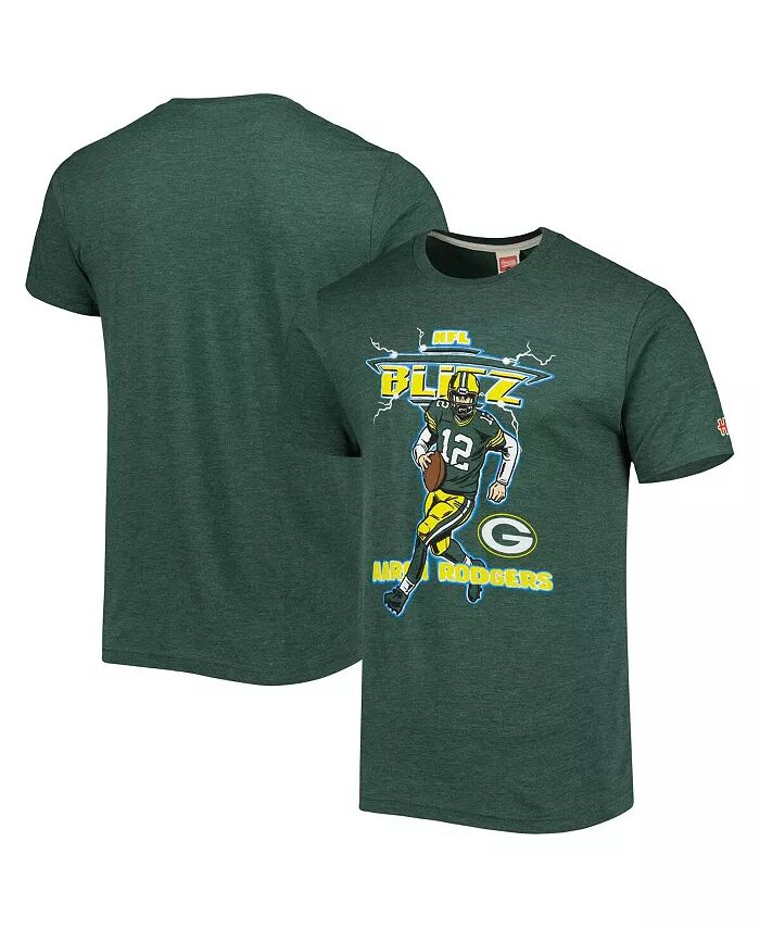 Мужская футболка Aaron Rodgers Heathered Green Green Bay Packers Nfl Blitz Player Tri-Blend Homage
Мужская футболка Aaron Rodgers Heathered Green Green Bay Packers Nfl Blitz Player Tri-Blend Homage