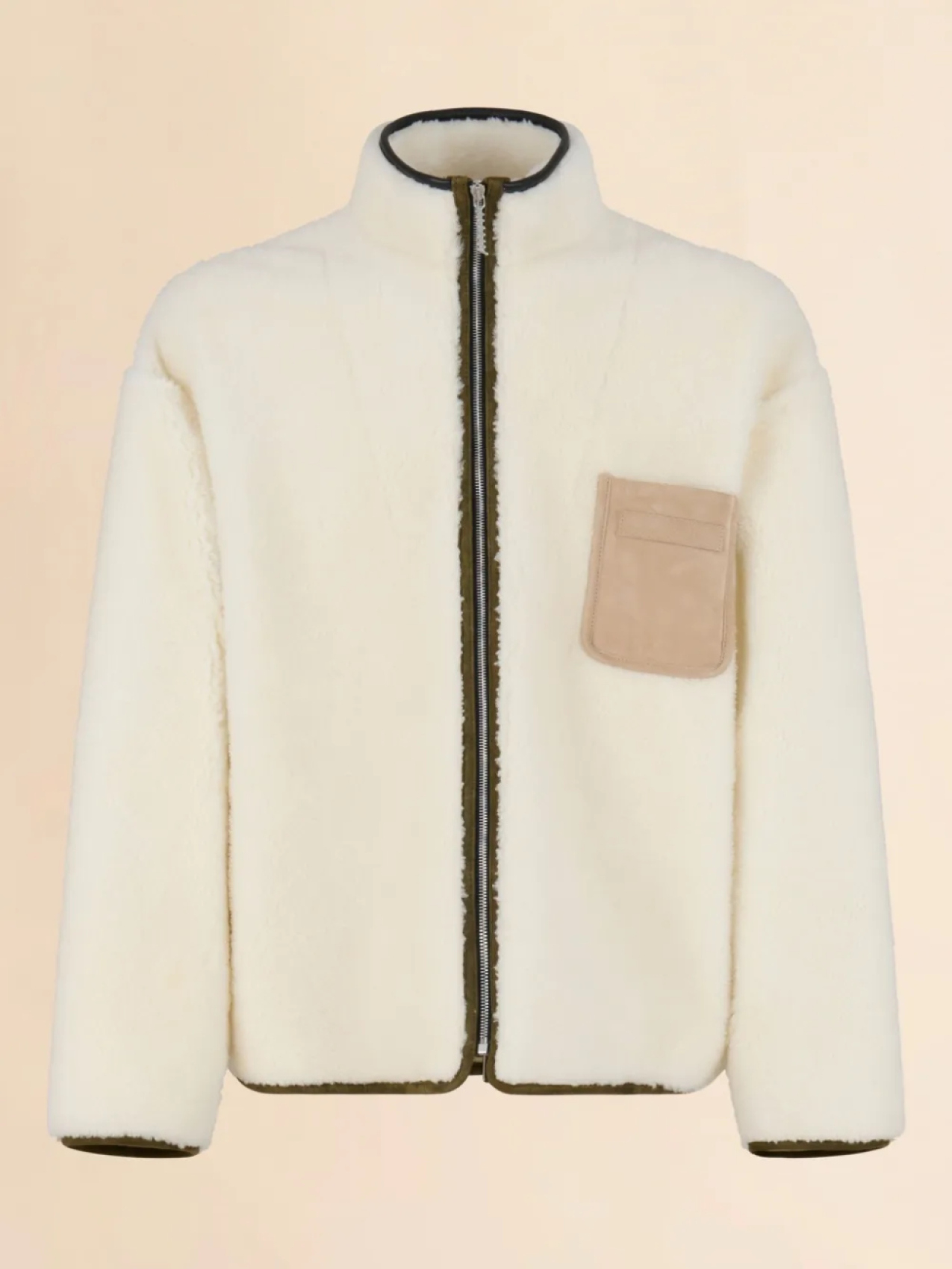 Флисовая куртка-бомбер на молнии Marni, белый 
Флисовая куртка-бомбер на молнии Marni, белый