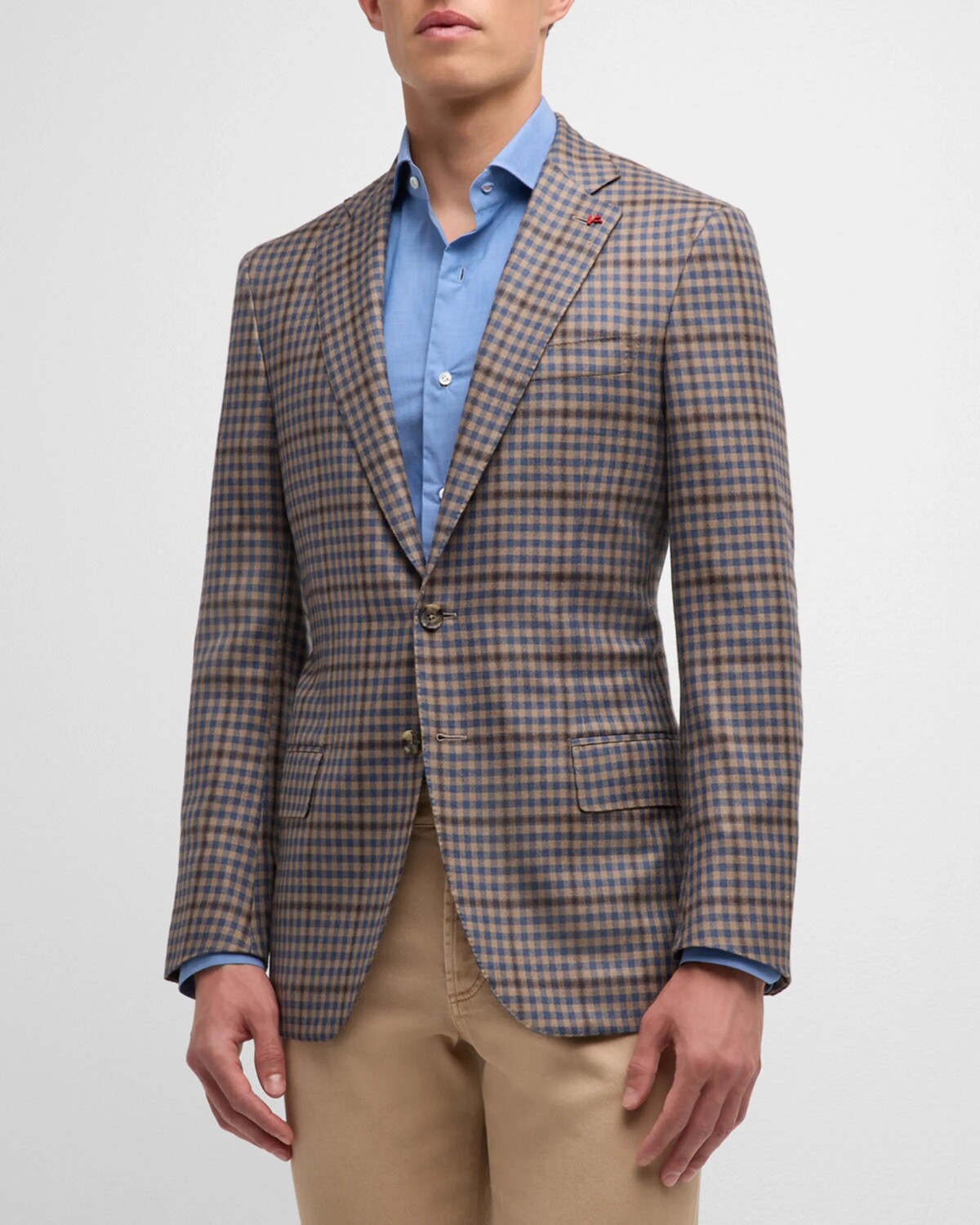 Мужская спортивная куртка в светло-коричневую и синюю клетку в мелкую клетку Isaia, цвет Light Brown, Коричневый, Мужская спортивная куртка в светло-коричневую и синюю клетку в мелкую клетку Isaia, цвет Light Brown
Мужская спортивная куртка в светло-коричневую и синюю клетку в мелкую клетку Isaia, цвет Light Brown, Коричневый, Мужская спортивная куртка в светло-коричневую и синюю клетку в мелкую клетку Isaia, цвет Light Brown