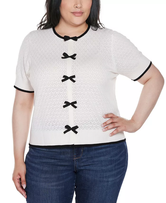 Свитер с короткими рукавами и бантом большого размера Belldini, слоновая кость/кремовый
Свитер с короткими рукавами и бантом большого размера Belldini, слоновая кость/кремовый