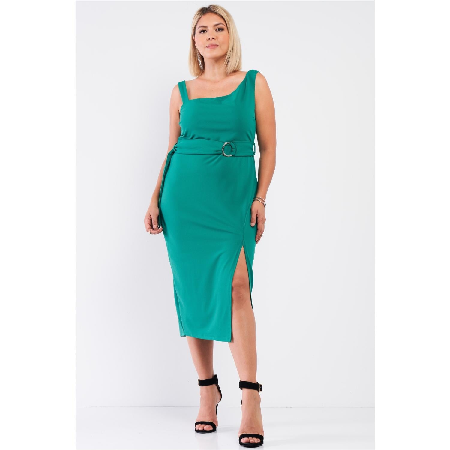 Платье без рукавов с асимметричным разрезом спереди и поясом FASHNZFAB, цвет sea green
Платье без рукавов с асимметричным разрезом спереди и поясом FASHNZFAB, цвет sea green