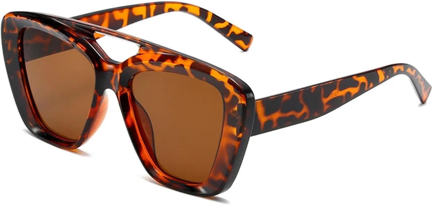 Ретро солнцезащитные очки с двойной перемычкой для женщин, модные градиентные очки с защитой от УФ-излучения UV400 для мужчин, матовые, конфетного цвета VFDHN, Leopard Tea
Ретро солнцезащитные очки с двойной перемычкой для женщин, модные градиентные очки с защитой от УФ-излучения UV400 для мужчин, матовые, конфетного цвета VFDHN, Leopard Tea