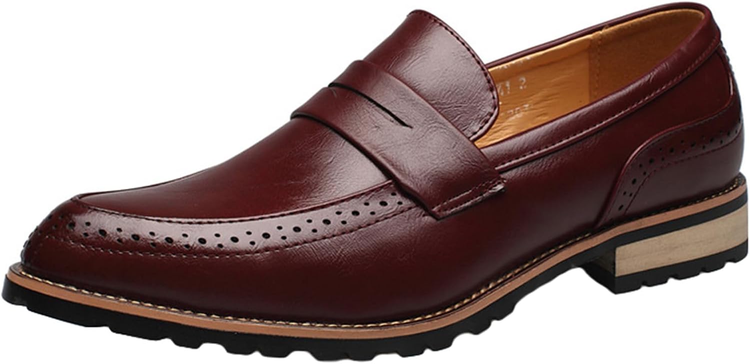 Мужские слипоны JiuQing, туфли броги, оксфорды с заостренным носком, повседневные деловые лоферы, красный
Мужские слипоны JiuQing, туфли броги, оксфорды с заостренным носком, повседневные деловые лоферы, красный