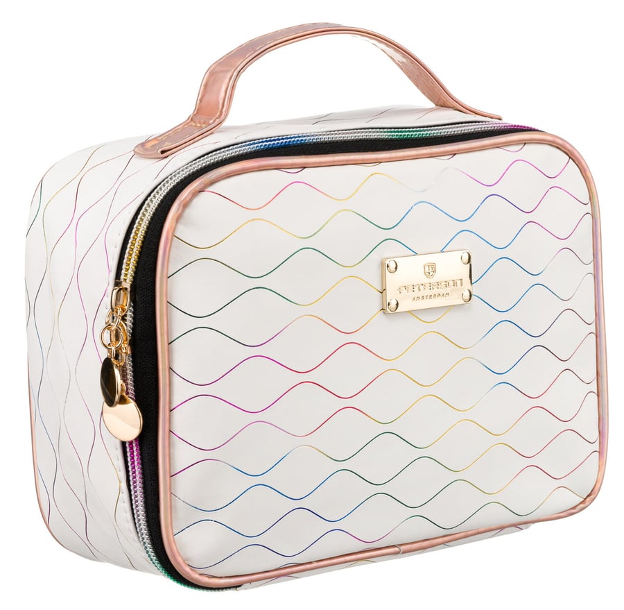 Элегантная женская косметичка, белая, на молнии, складная, чехол с ручкой, отделения для кистей, косметики, дорожный органайзер PETERSON
Элегантная женская косметичка, белая, на молнии, складная, чехол с ручкой, отделения для кистей, косметики, дорожный органайзер PETERSON