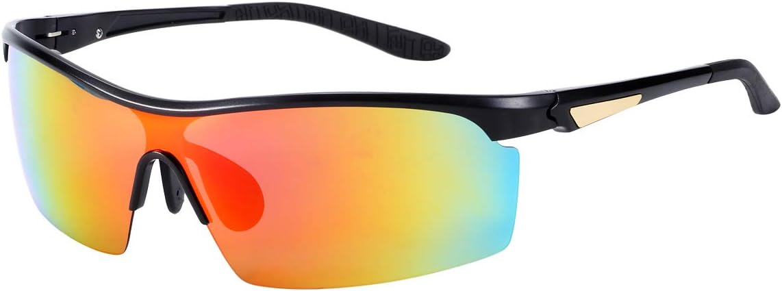 Солнцезащитные очки Barcur Sport Eyewear с алюминиевыми поляризованными линзами для мужчин и женщин, с антибликовым покрытием, для вождения, езды на велосипеде, рыбалки и гольфа (оранжево-красный), Black
Солнцезащитные очки Barcur Sport Eyewear с алюминиевыми поляризованными линзами для мужчин и женщин, с антибликовым покрытием, для вождения, езды на велосипеде, рыбалки и гольфа (оранжево-красный), Black