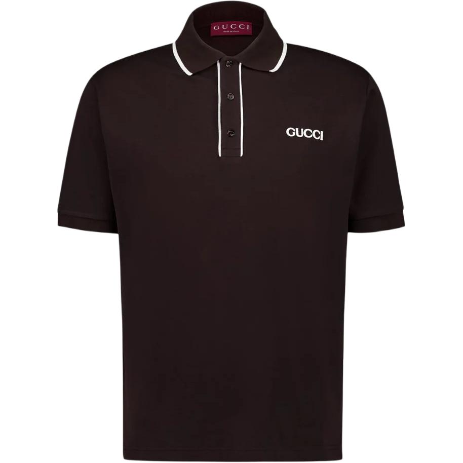 Поло с логотипом на заплатке GUCCI, коричневый
Поло с логотипом на заплатке GUCCI, коричневый