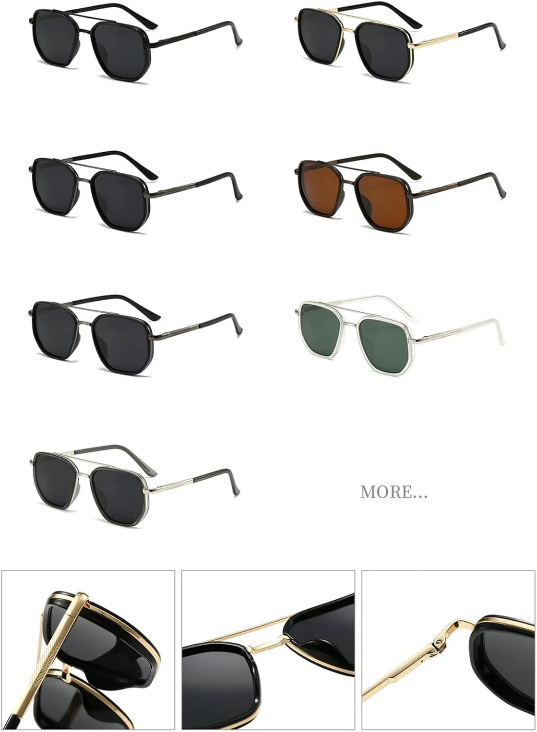 Солнцезащитные очки Willochra Vintage Polarized Pilot для женщин, квадратная оправа с двойной перемычкой, солнцезащитные очки для вождения и путешествий, C3
Солнцезащитные очки Willochra Vintage Polarized Pilot для женщин, квадратная оправа с двойной перемычкой, солнцезащитные очки для вождения и путешествий, C3