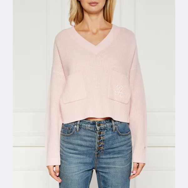 Шерстяной свитер свободного кроя Tommy Hilfiger, розовый
Шерстяной свитер свободного кроя Tommy Hilfiger, розовый