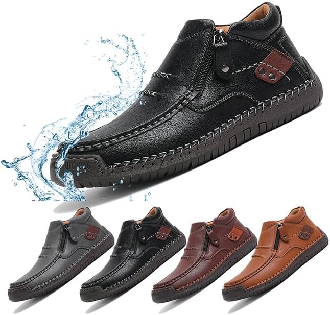 Мужские кожаные ручной работы туфли на платформе для улицы, водонепроницаемые, с поддержкой свода стопы Generic, черный
Мужские кожаные ручной работы туфли на платформе для улицы, водонепроницаемые, с поддержкой свода стопы Generic, черный