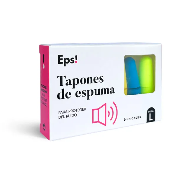Для защиты от шума размер L Tapones De Espuma Eps, 6 UD 
Для защиты от шума размер L Tapones De Espuma Eps, 6 UD