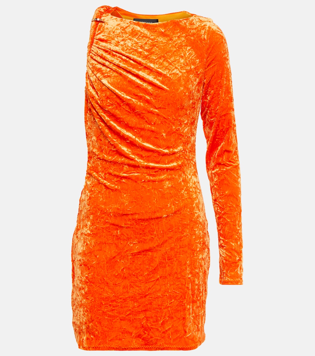 Асимметричное бархатное мини-платье Versace, оранжевый
Асимметричное бархатное мини-платье Versace, оранжевый