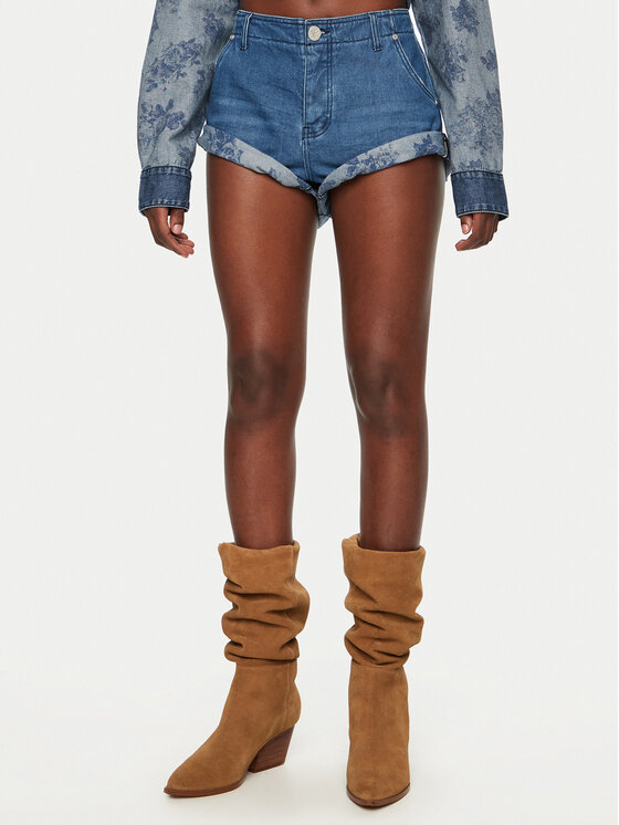 Джинсовые шорты стандартного кроя One Teaspoon, синий
Джинсовые шорты стандартного кроя One Teaspoon, синий