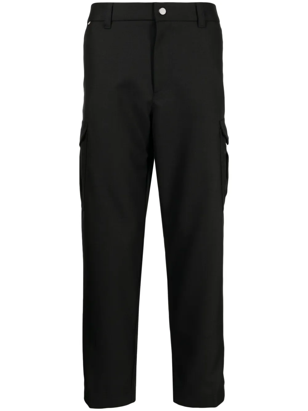 Зауженные брюки со средней посадкой BOSS, черный
Зауженные брюки со средней посадкой BOSS, черный