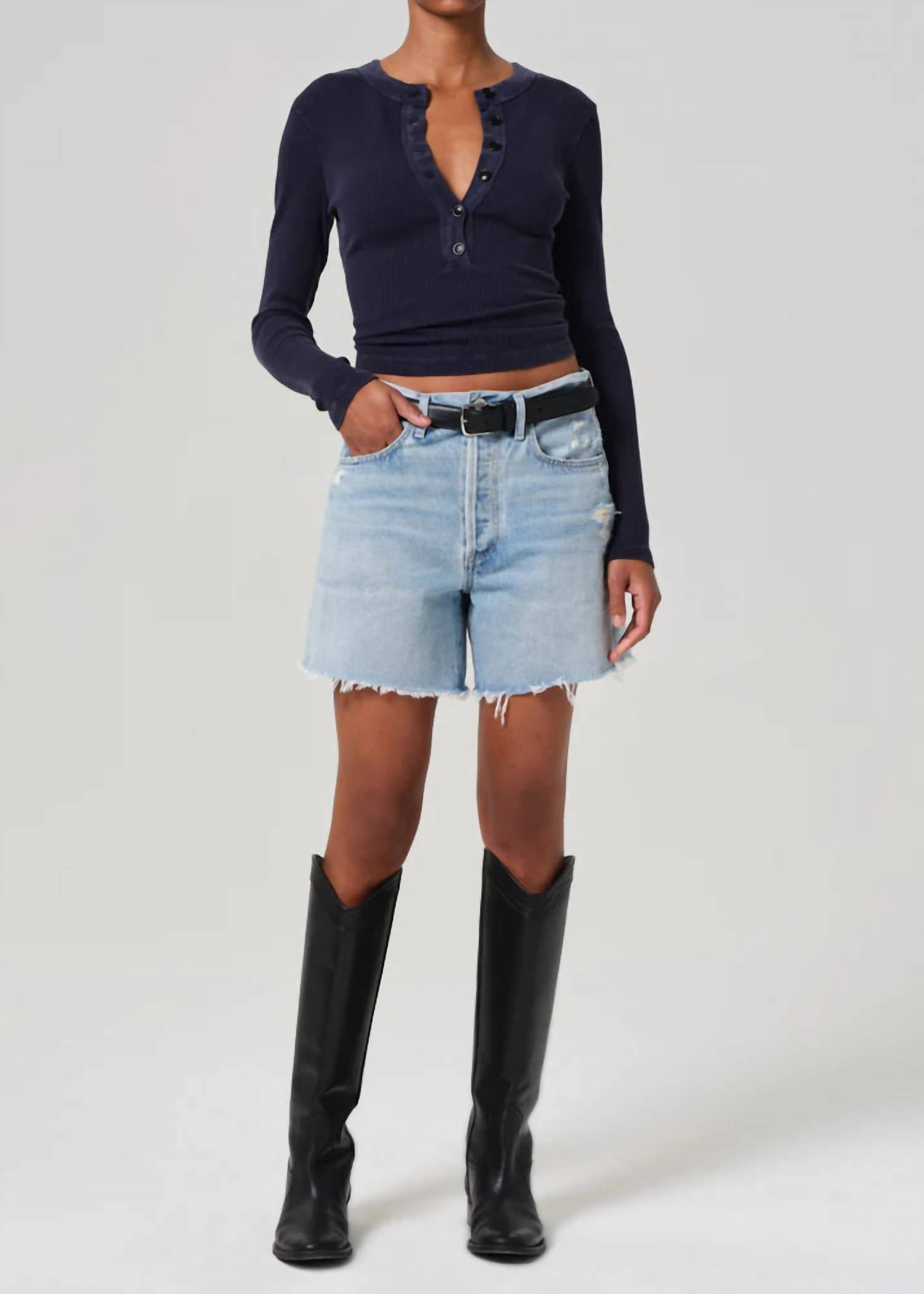 Марлоу Длинные винтажные шорты в Роли Citizens of Humanity, Raleigh
Марлоу Длинные винтажные шорты в Роли Citizens of Humanity, Raleigh