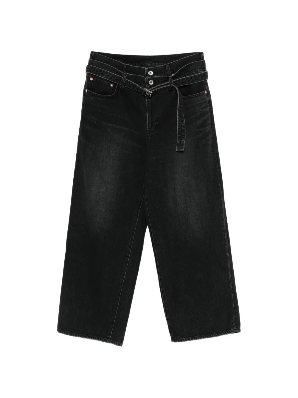 Джинсы с поясом Sacai, черный
Джинсы с поясом Sacai, черный