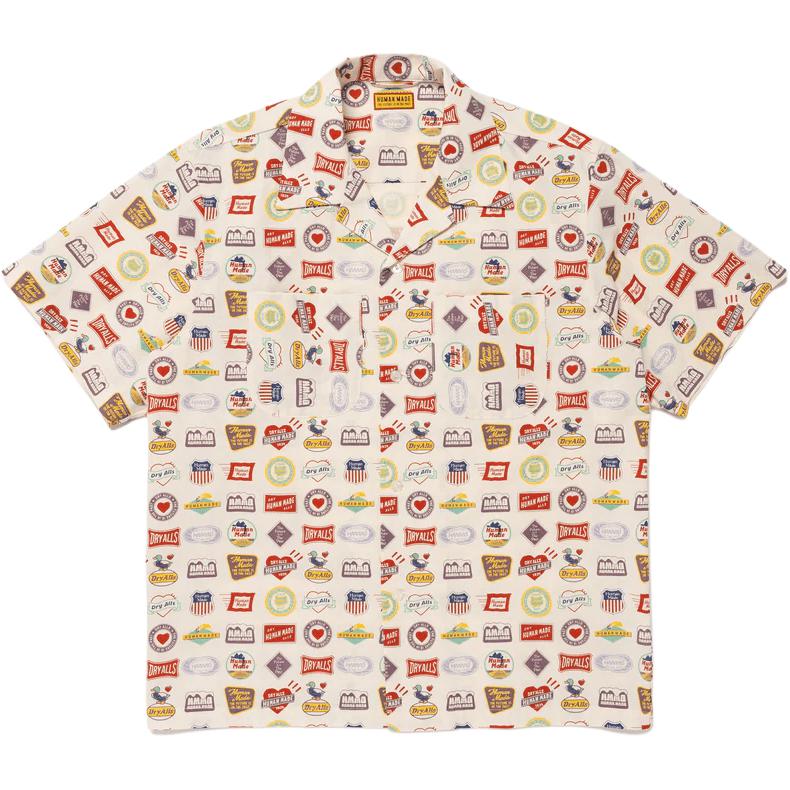 Сувенирная рубашка с коротким рукавом HUMAN MADE, белый
Сувенирная рубашка с коротким рукавом HUMAN MADE, белый