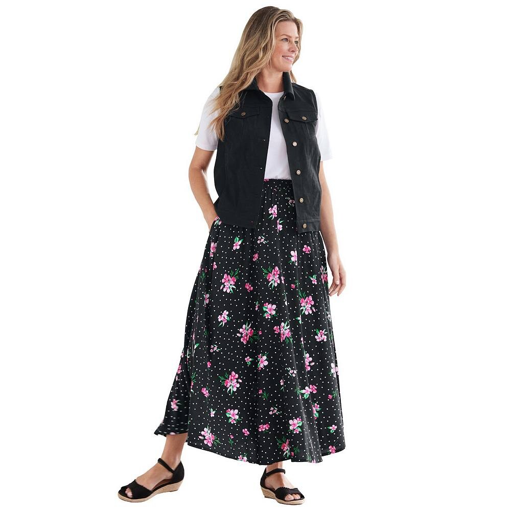 Женщина в женском джинсовом жилете из эластичного денима больших размеров Woman Within, черный
Женщина в женском джинсовом жилете из эластичного денима больших размеров Woman Within, черный