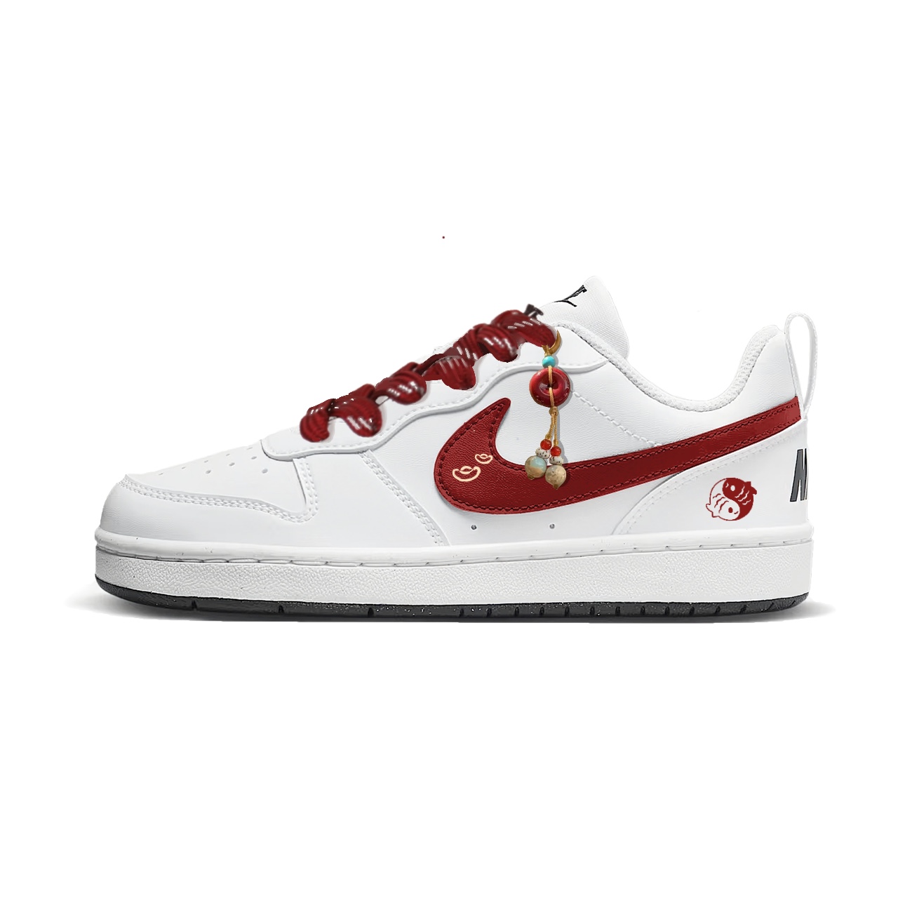 Nike Детские низкие кеды для скейтбординга Court Borough Tai Chi Koi Fish из искусственной кожи, износостойкие, красные и белые
Nike Детские низкие кеды для скейтбординга Court Borough Tai Chi Koi Fish из искусственной кожи, износостойкие, красные и белые