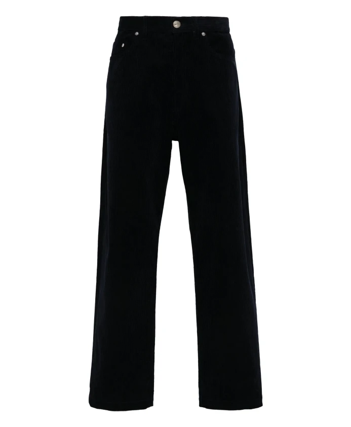 Синие вельветовые брюки прямого кроя A.P.C., синий
Синие вельветовые брюки прямого кроя A.P.C., синий