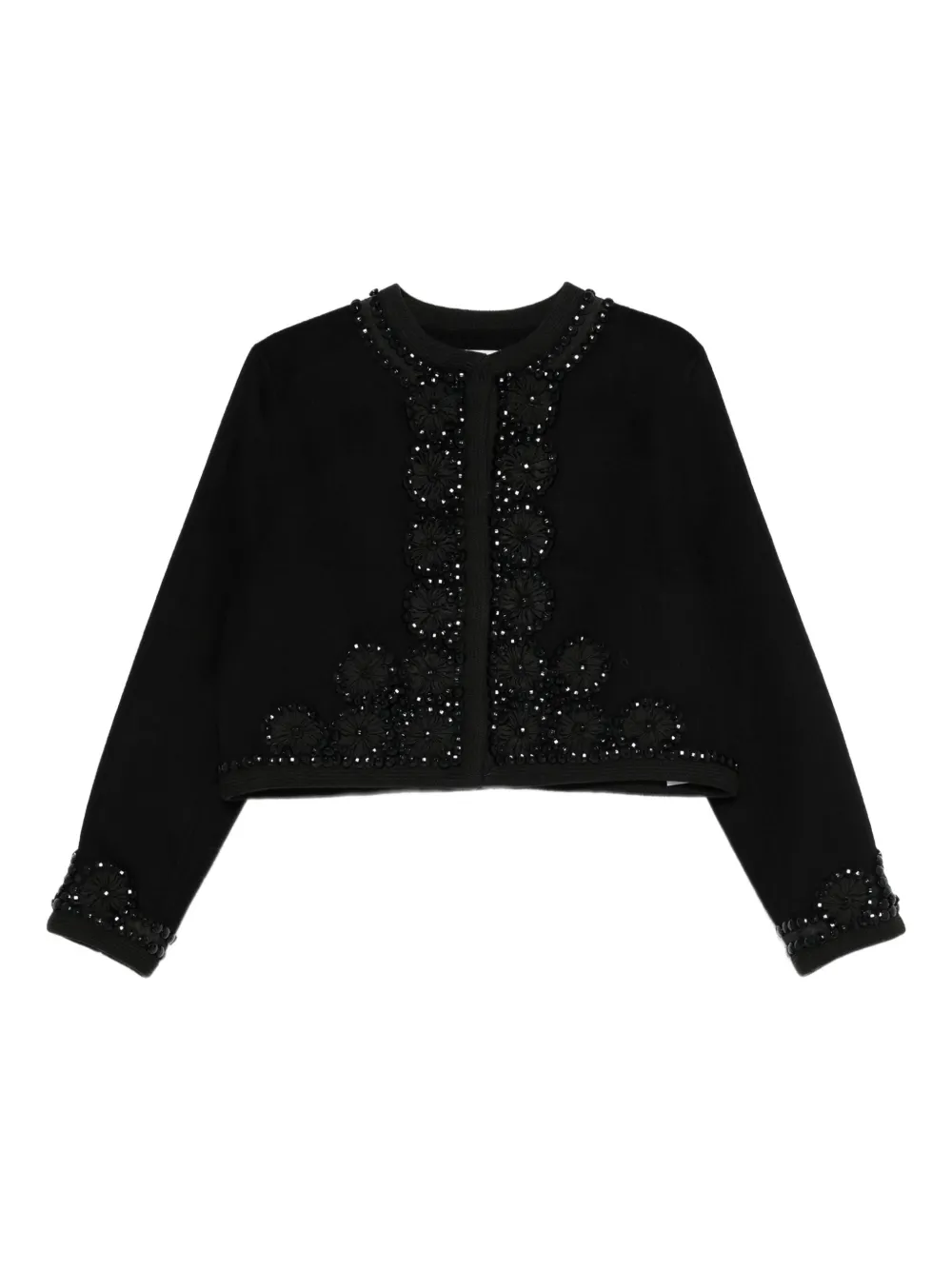 Пиджак, украшенный бисером P.A.R.O.S.H., черный
Пиджак, украшенный бисером P.A.R.O.S.H., черный
