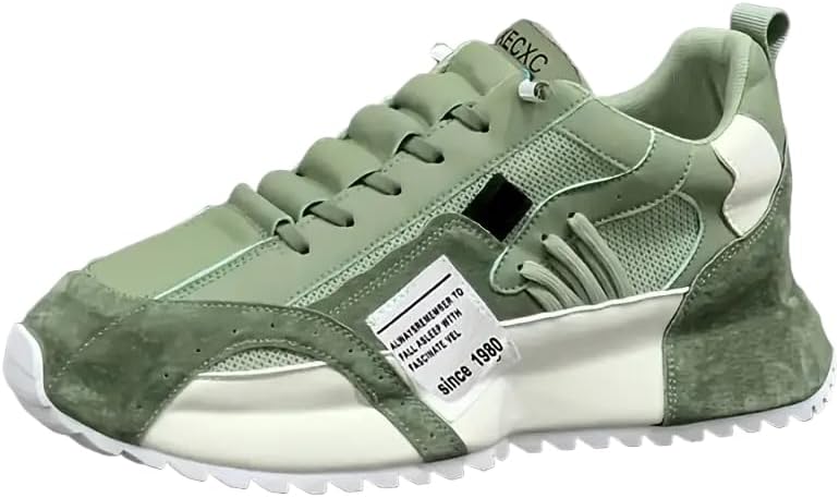 Мужские легкие дышащие кроссовки Clolinde с низким верхом - оливково-зеленые с белым, повседневный дизайн, прочная подошва из ПВХ для бега, походов и повседневной носки, комфортная подкладка из ткани
Мужские легкие дышащие кроссовки Clolinde с низким верхом - оливково-зеленые с белым, повседневный дизайн, прочная подошва из ПВХ для бега, походов и повседневной носки, комфортная подкладка из ткани