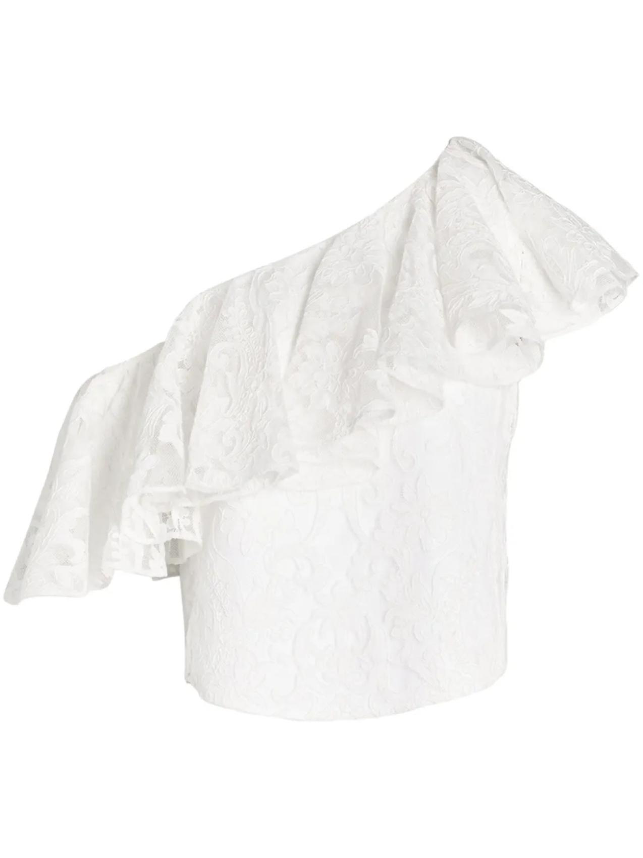 Giambattista Valli кружевная блузка на одно плечо, белый
Giambattista Valli кружевная блузка на одно плечо, белый