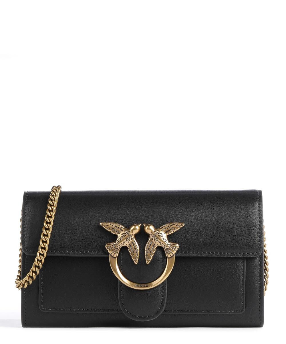 Сумка Love на одно плечо из мелкозернистой кожи Pinko, черный
Сумка Love на одно плечо из мелкозернистой кожи Pinko, черный