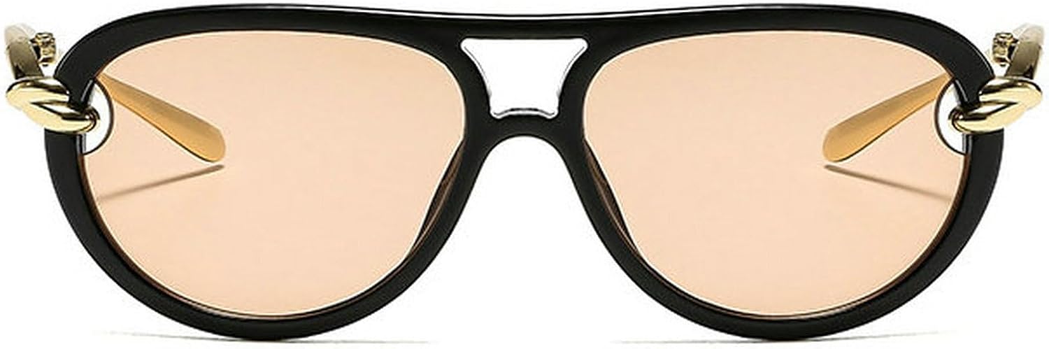 COTIA Модные солнцезащитные очки-пилот с двойным лучом для женщин и мужчин, квадратная винтажная металлическая оправа, очки для активного отдыха и путешествий, Light Tea
COTIA Модные солнцезащитные очки-пилот с двойным лучом для женщин и мужчин, квадратная винтажная металлическая оправа, очки для активного отдыха и путешествий, Light Tea