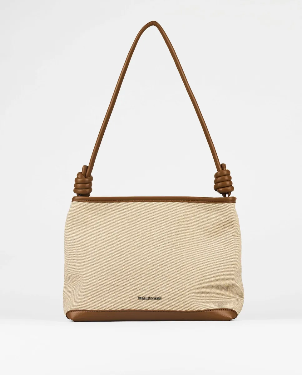 Сумка через плечо с узлами под кожу Pacomartinez, бежевый
Сумка через плечо с узлами под кожу Pacomartinez, бежевый