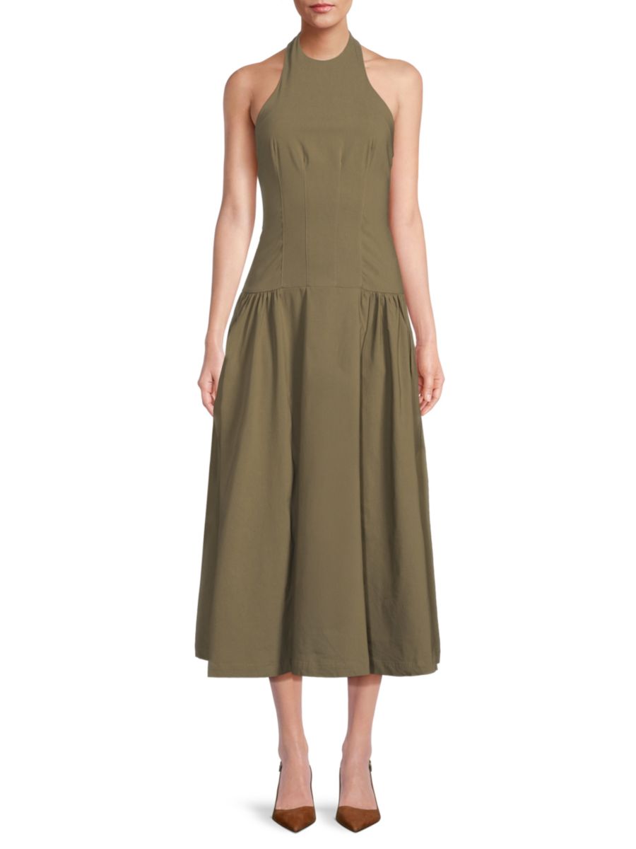 Платье миди с халтер-бэком WeWoreWhat, цвет Dark Grey Green
Платье миди с халтер-бэком WeWoreWhat, цвет Dark Grey Green