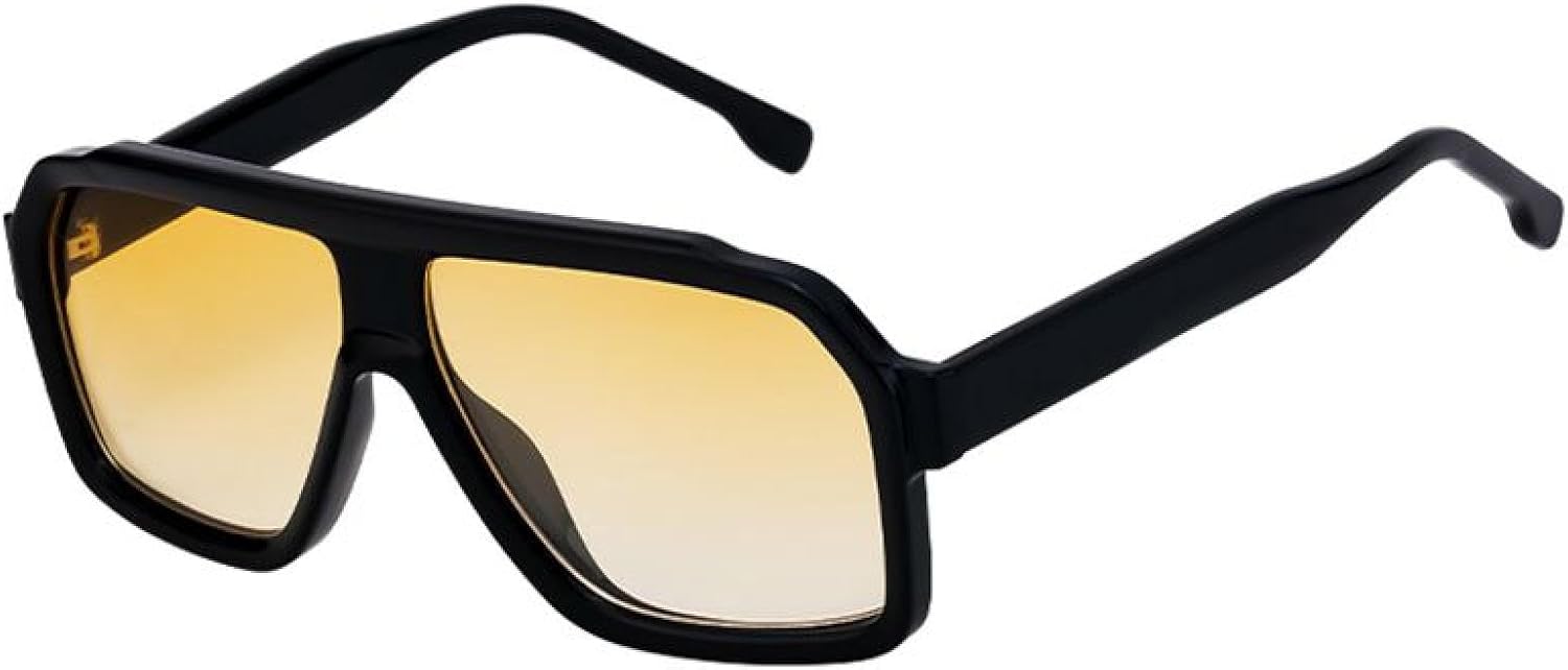 Крупные солнцезащитные очки для мужчин и женщин, большая оправа, роскошный винтажный стиль, защитная линза, для активного отдыха и вождения, защита от УФ-излучения UV400 TVTBBVV, C2blackyellow
Крупные солнцезащитные очки для мужчин и женщин, большая оправа, роскошный винтажный стиль, защитная линза, для активного отдыха и вождения, защита от УФ-излучения UV400 TVTBBVV, C2blackyellow