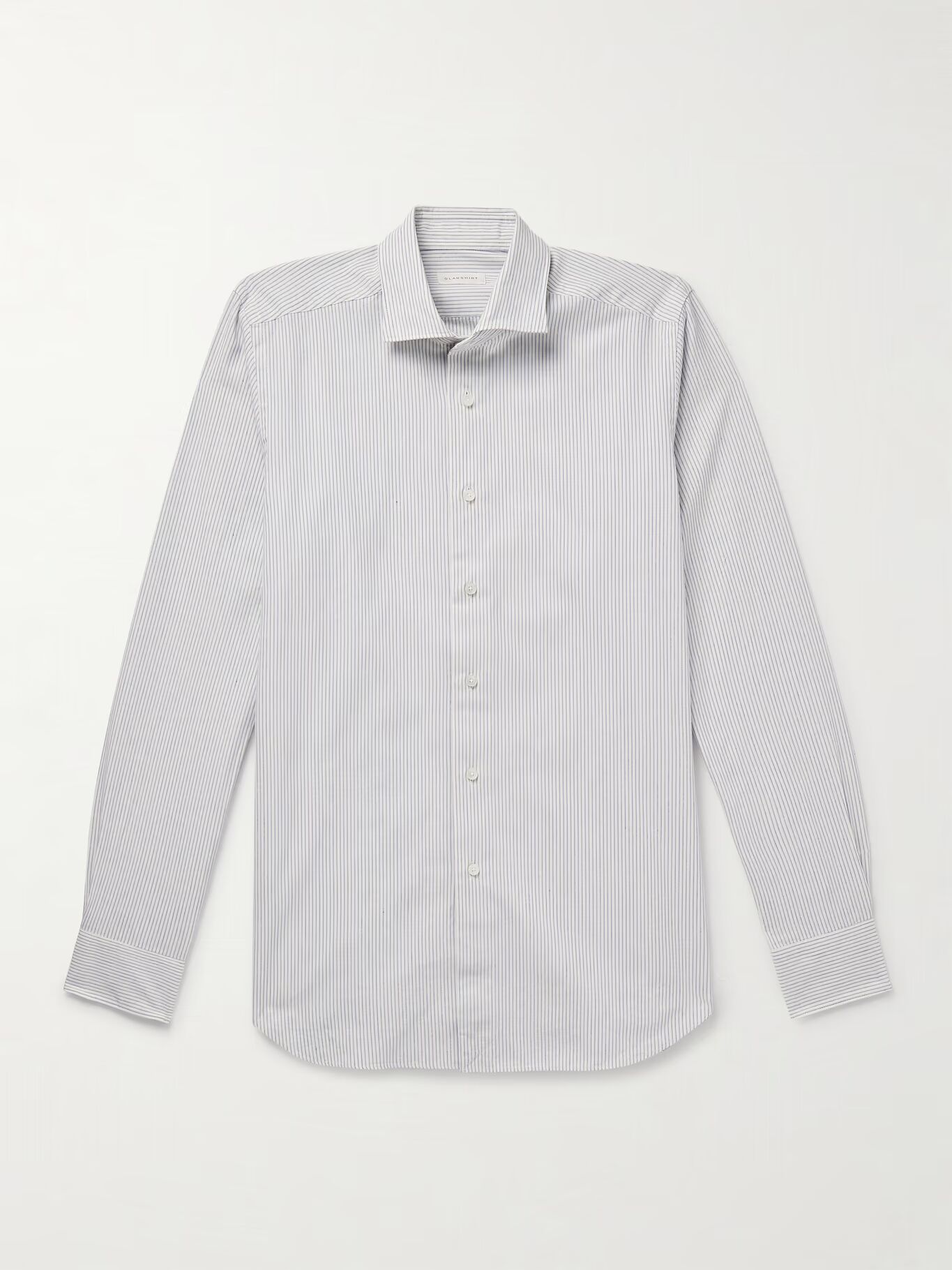 Glanshirt приталенная рубашка из хлопка Оксфорд в полоску с распашным воротником INCOTEX, синий
Glanshirt приталенная рубашка из хлопка Оксфорд в полоску с распашным воротником INCOTEX, синий