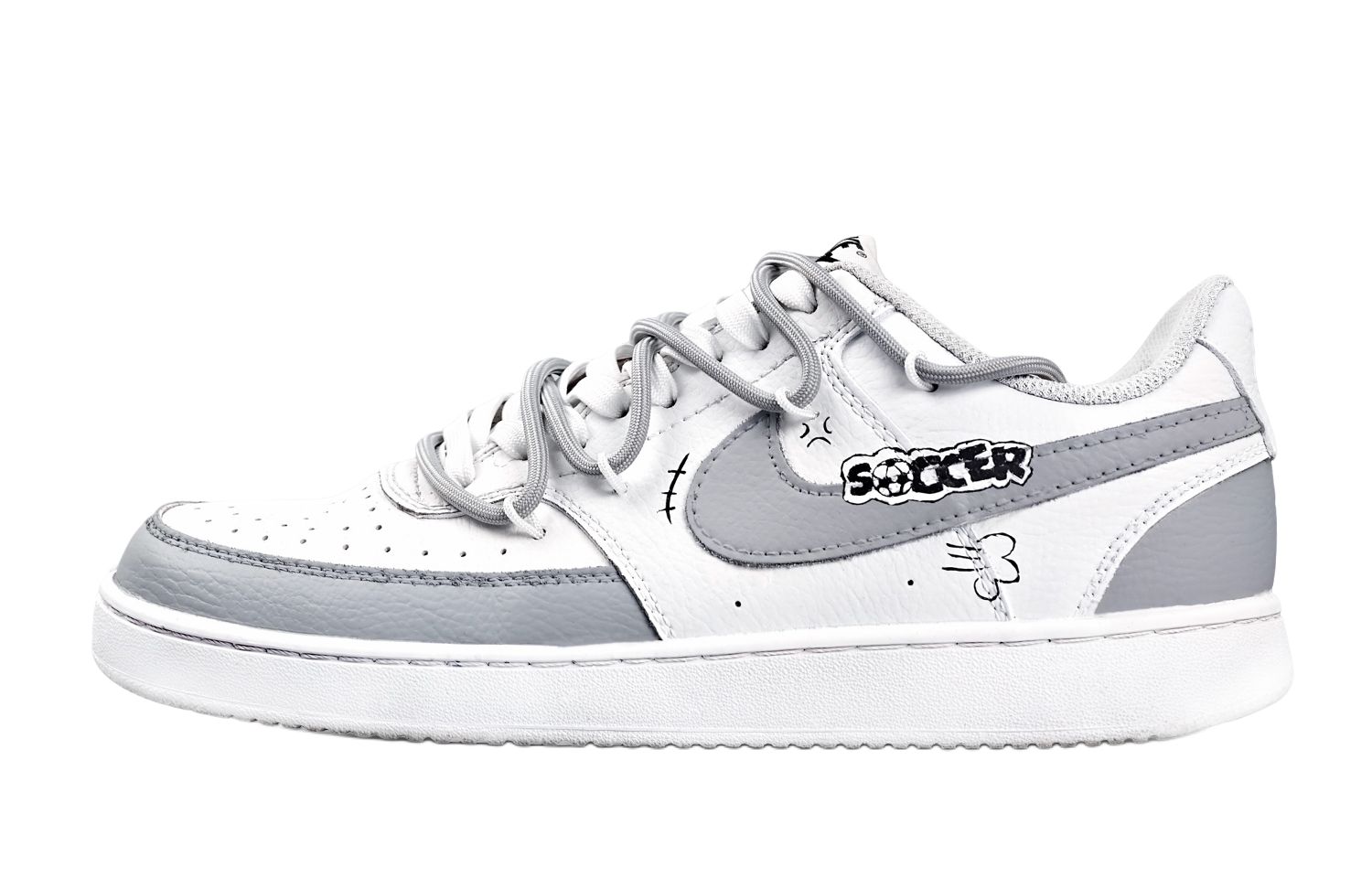 Nike Court Vision 1 The World Of Football Low top Skateboard Shoes мужские серо-белые
Nike Court Vision 1 The World Of Football Low top Skateboard Shoes мужские серо-белые