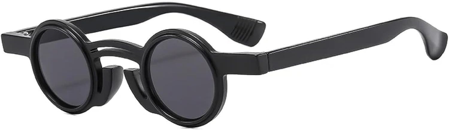 Солнцезащитные очки с защитой от УФ-излучения UV400 | Маленькие круглые панк-очки для женщин и мужчин, двухцветные, для занятий спортом на открытом воздухе и вождения DSVIGF, Black Gray
Солнцезащитные очки с защитой от УФ-излучения UV400 | Маленькие круглые панк-очки для женщин и мужчин, двухцветные, для занятий спортом на открытом воздухе и вождения DSVIGF, Black Gray