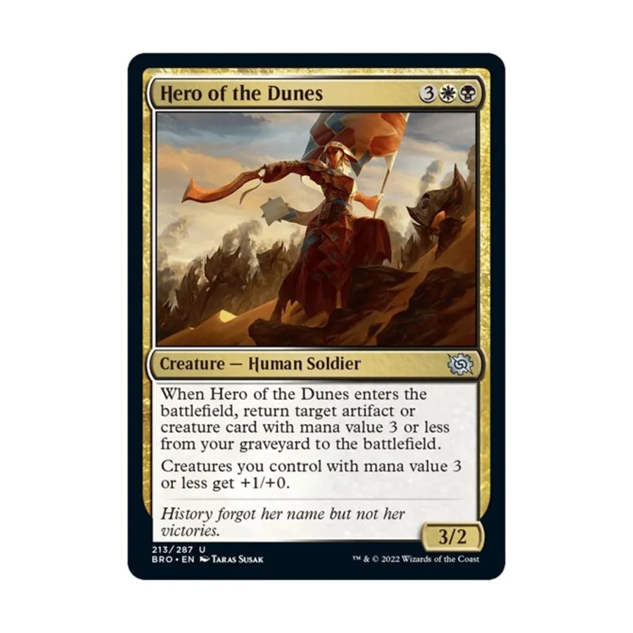 CCG Герой Дюн (U), MTG - The Brothers War
CCG Герой Дюн (U), MTG - The Brothers War