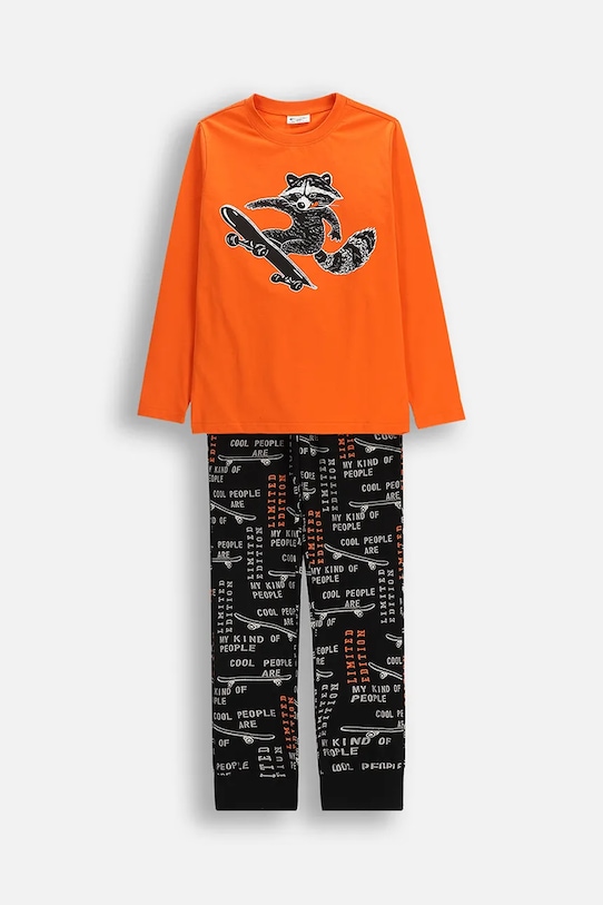 Детский хлопковый пижамный комплект Coccodrillo, оранжевый
Детский хлопковый пижамный комплект Coccodrillo, оранжевый