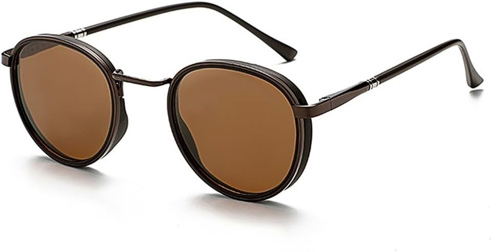 Винтажные поляризованные круглые солнцезащитные очки для мужчин в стиле стимпанк с металлической оправой, солнцезащитные очки для женщин для вождения, рыбалки, вечеринок, с защитой от УФ-излучения UV400 KTUCN, C04 Brown
Винтажные поляризованные круглые солнцезащитные очки для мужчин в стиле стимпанк с металлической оправой, солнцезащитные очки для женщин для вождения, рыбалки, вечеринок, с защитой от УФ-излучения UV400 KTUCN, C04 Brown