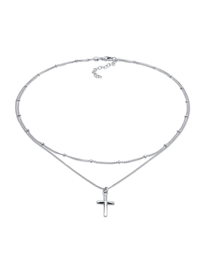 Elli Колье из серебра 925 пробы: крест и серебряный шарик
Elli Колье из серебра 925 пробы: крест и серебряный шарик