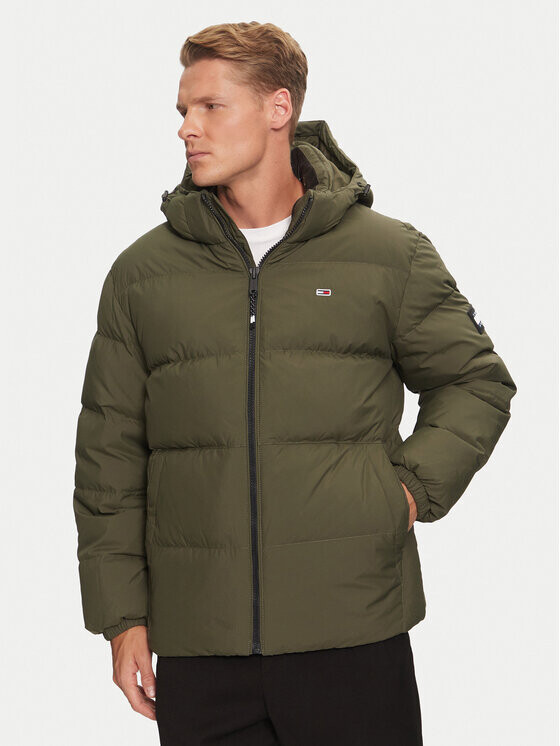 Пуховик стандартного кроя Tommy Jeans, зеленый 
Пуховик стандартного кроя Tommy Jeans, зеленый