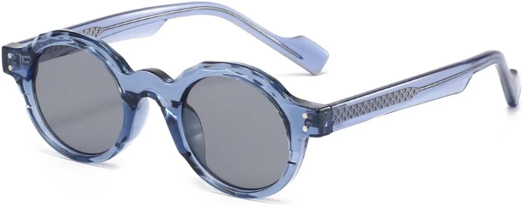 Классические круглые солнцезащитные очки для женщин, унисекс и мужчин, с заклепками, подходят для повседневного использования, защита от УФ-излучения UV400, металлический сердечник UATXTAU, Blue Gray
Классические круглые солнцезащитные очки для женщин, унисекс и мужчин, с заклепками, подходят для повседневного использования, защита от УФ-излучения UV400, металлический сердечник UATXTAU, Blue Gray