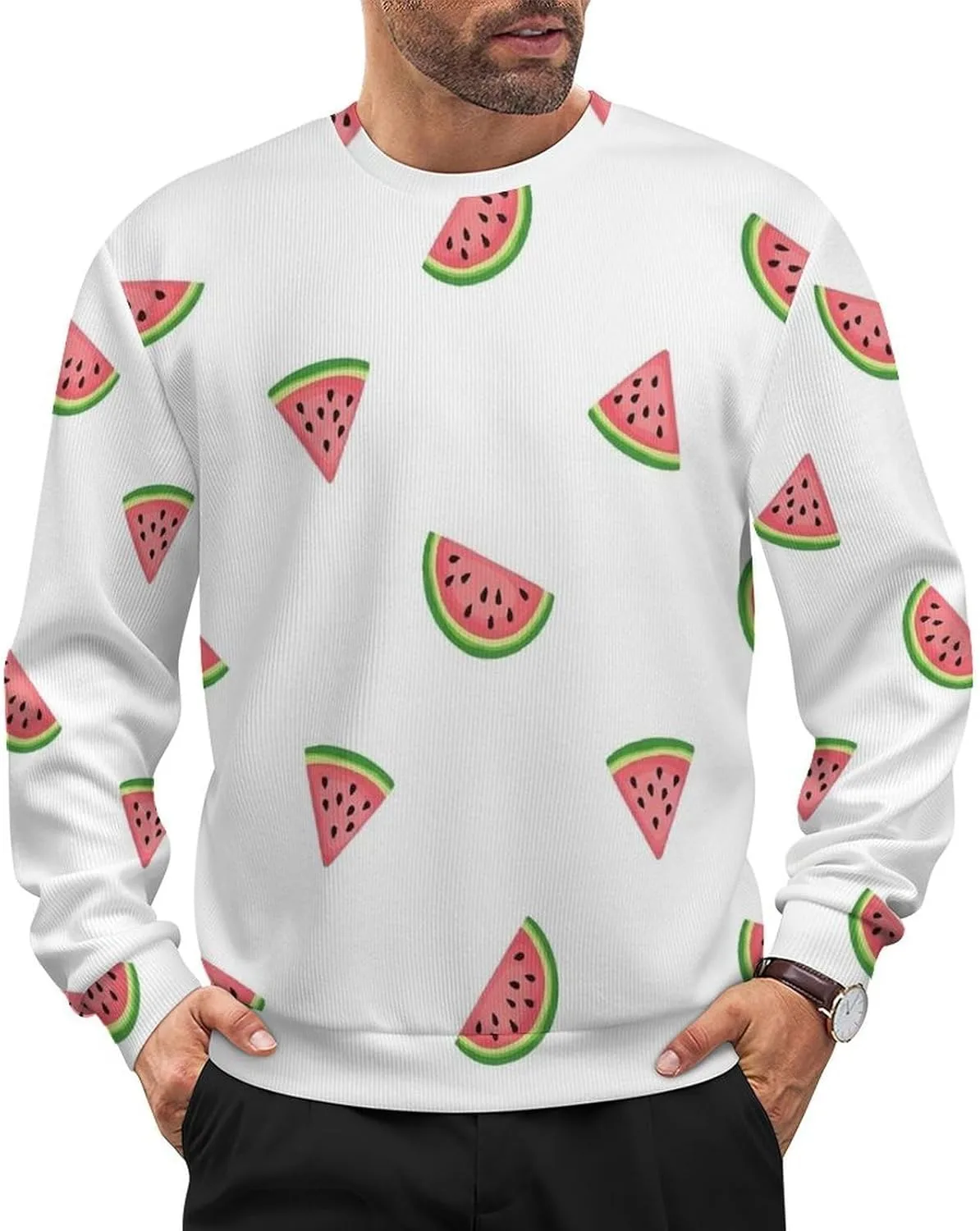 Мужской свитер с круглым вырезом и длинными рукавами LITPUZC
Мужской свитер с круглым вырезом и длинными рукавами LITPUZC