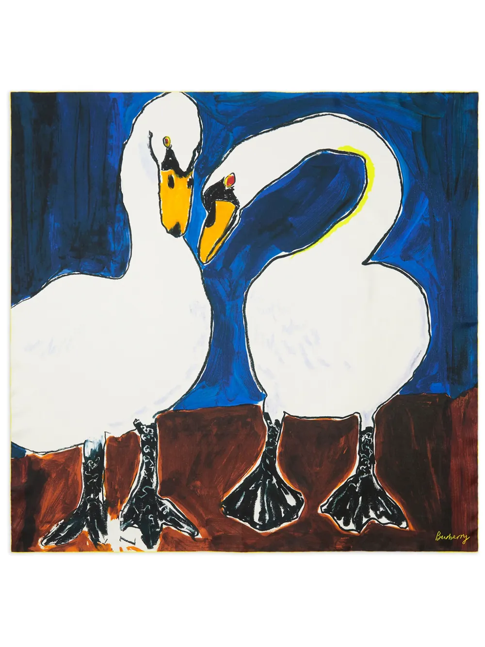 Шелковый платок с принтом BURBERRY, синий
Шелковый платок с принтом BURBERRY, синий