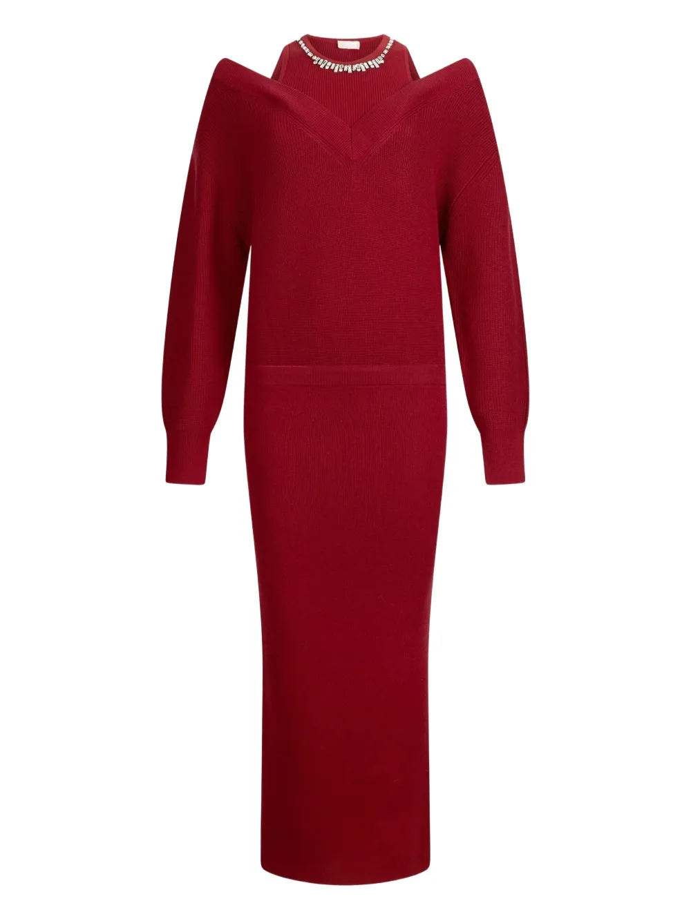 Декорированное платье с V-образным вырезом Liu Jo, красный
Декорированное платье с V-образным вырезом Liu Jo, красный