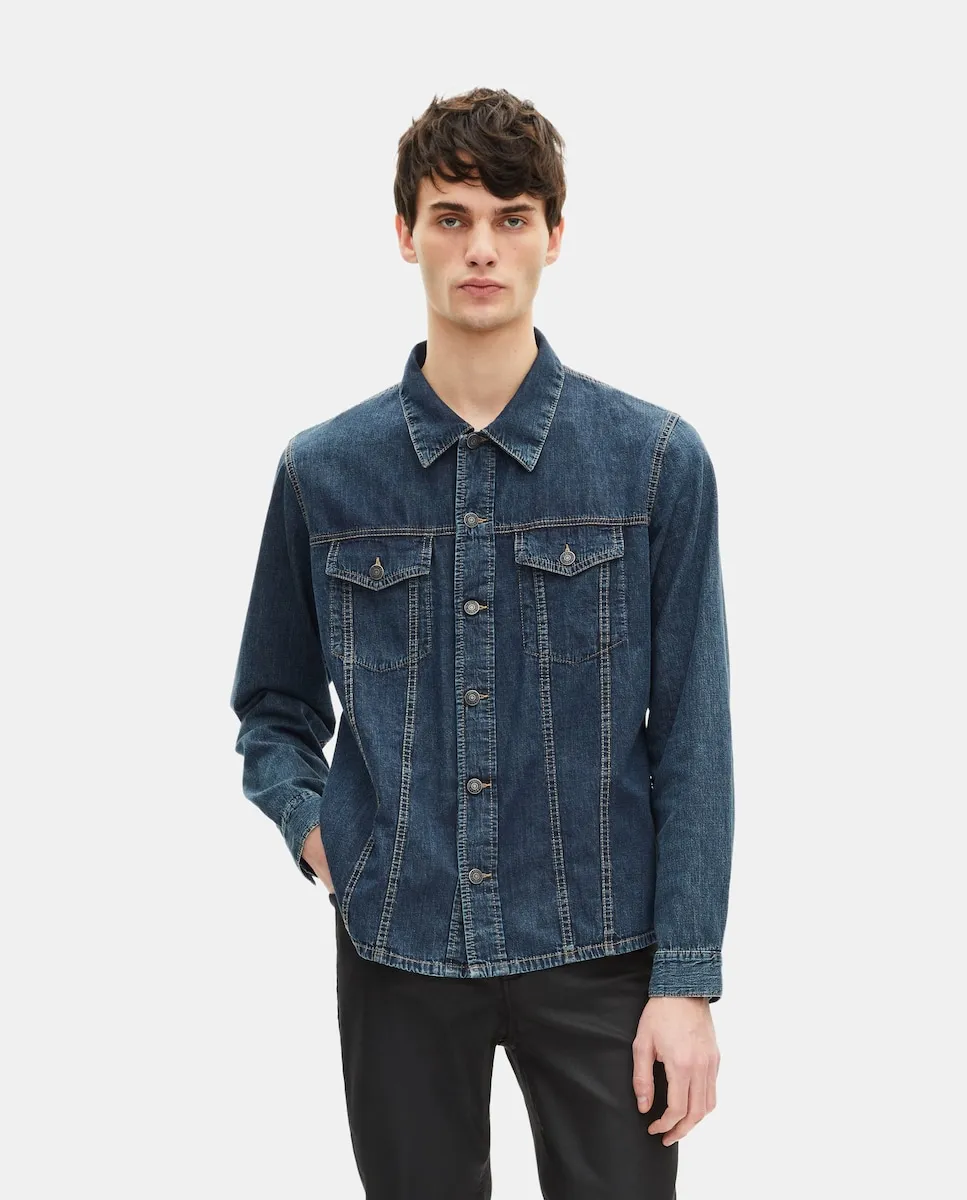 Мужская рубашка джинсовая с длинным рукавом The Kooples, синий
Мужская рубашка джинсовая с длинным рукавом The Kooples, синий