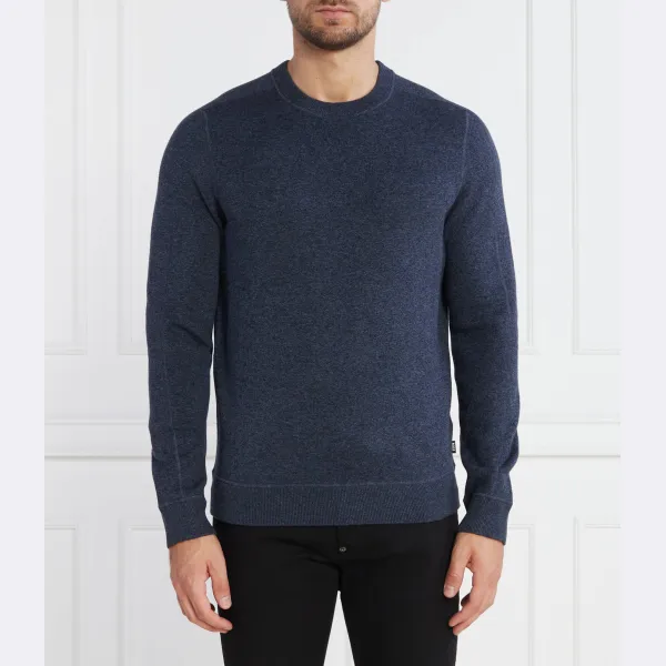 Свитер Honor стандартного кроя с добавлением шерсти Boss, синий
Свитер Honor стандартного кроя с добавлением шерсти Boss, синий