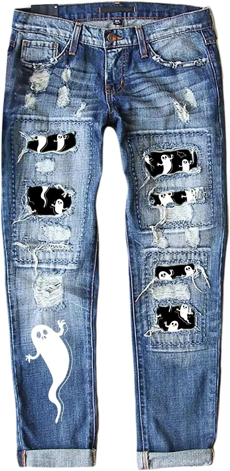 Джинсы женские Halloween с клетчатыми заплатками, рваные, низкая посадка
Джинсы женские Halloween с клетчатыми заплатками, рваные, низкая посадка