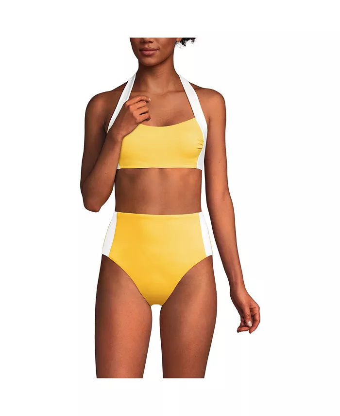 Женский бикини-топ с бретелькой через шею со швом Lands' End, желтый
Женский бикини-топ с бретелькой через шею со швом Lands' End, желтый