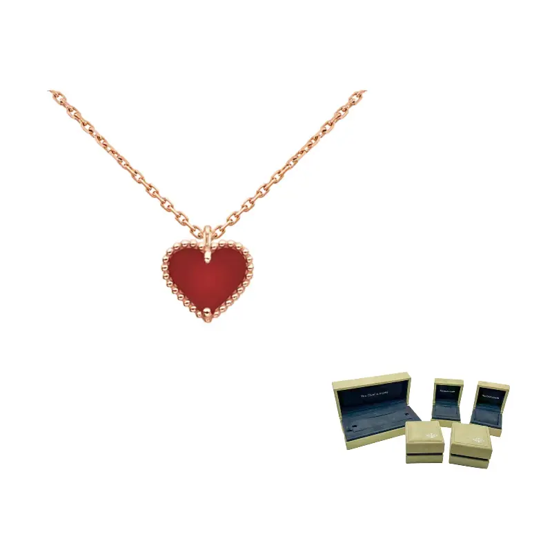Van Cleef & Arpels Сердечки из халцедона, ожерелье из розового золота для женщин красное
Van Cleef & Arpels Сердечки из халцедона, ожерелье из розового золота для женщин красное